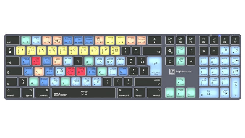 Cubase & Nuendo<br>TITAN Wireless Backlit Keyboard - Mac<br>FR French